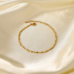 Fashion Simple Ladies Oval Bead Bracelet