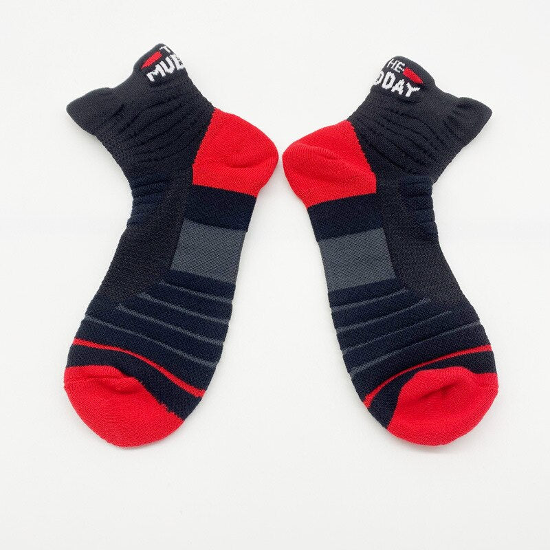 Men's Elite Sports Socks Basketball Anti-slip Thickened Terry Damping Anti-shock Socks  Knitting Delivery Within 24 Hours