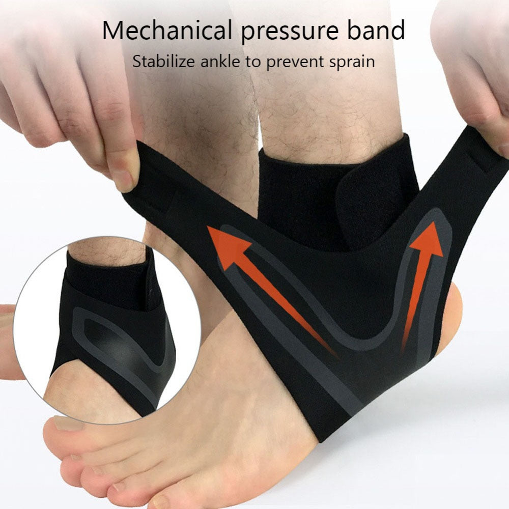 Sports Ankle Brace Adjustable Compression Ankle Support Elastic Ankle Guard Pain Relief Strap Basketball Ankle Brace Support