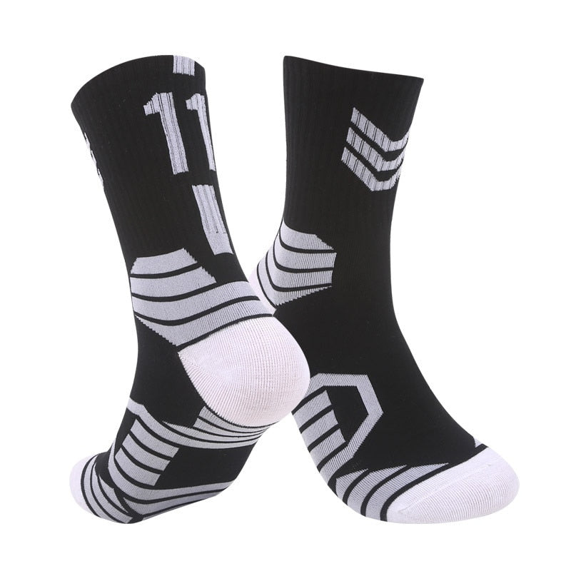 New Elite Basketball Socks Men Outdoor Running Socks Men Non-slip Basketball Socks Breathable Sweat Absorbing Cycling Socks