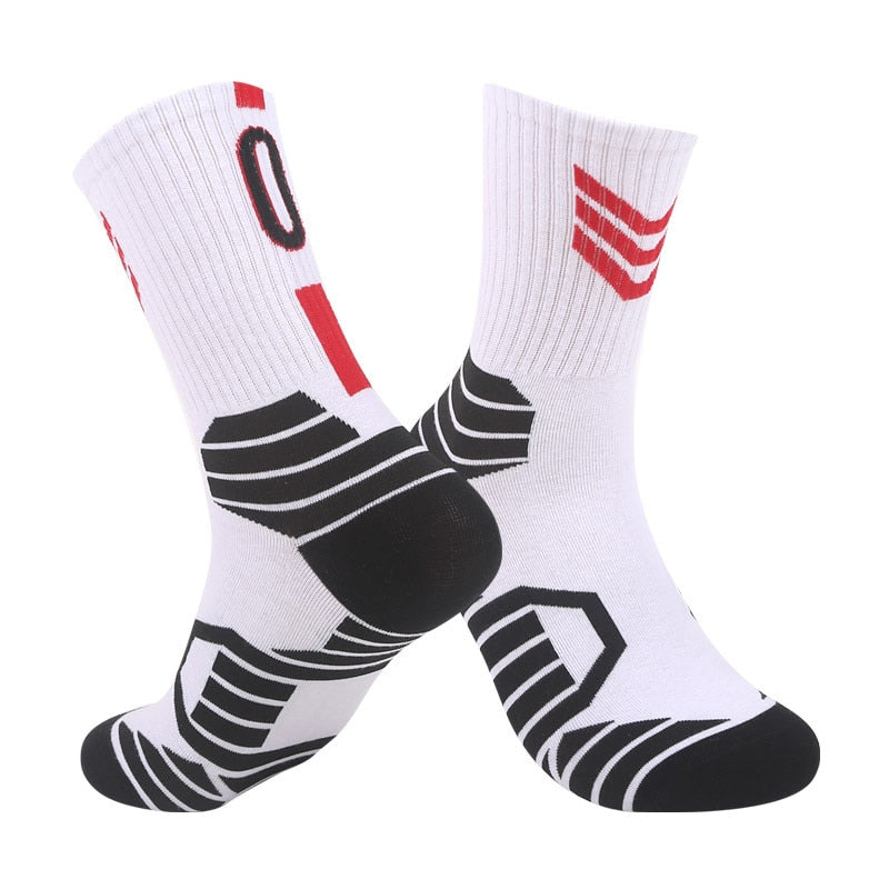 New Elite Basketball Socks Men Outdoor Running Socks Men Non-slip Basketball Socks Breathable Sweat Absorbing Cycling Socks