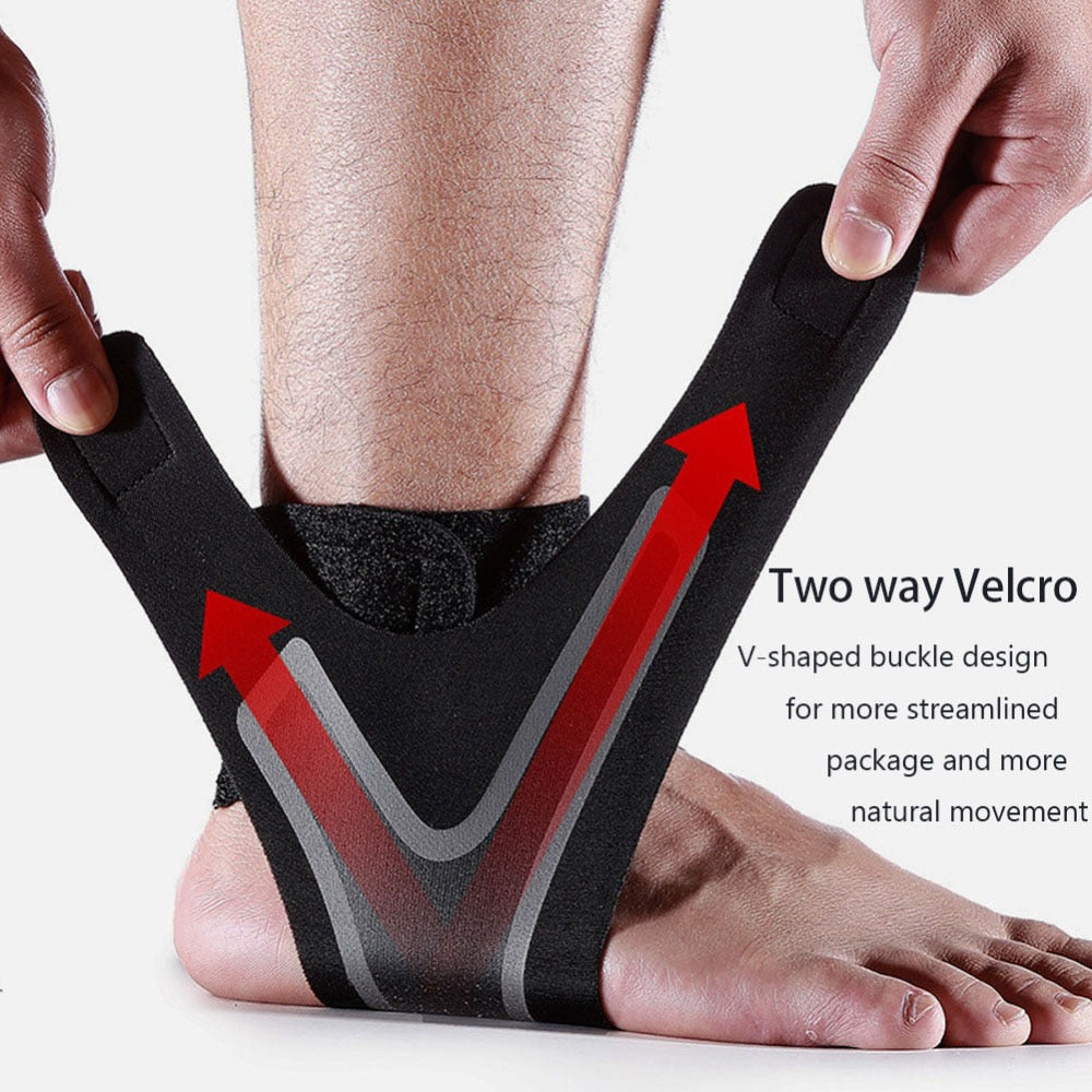 Sports Ankle Brace Adjustable Compression Ankle Support Elastic Ankle Guard Pain Relief Strap Basketball Ankle Brace Support