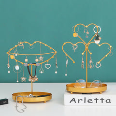 Creative Light Luxury Bedroom Desktop Iron Jewelry Rack Ornament