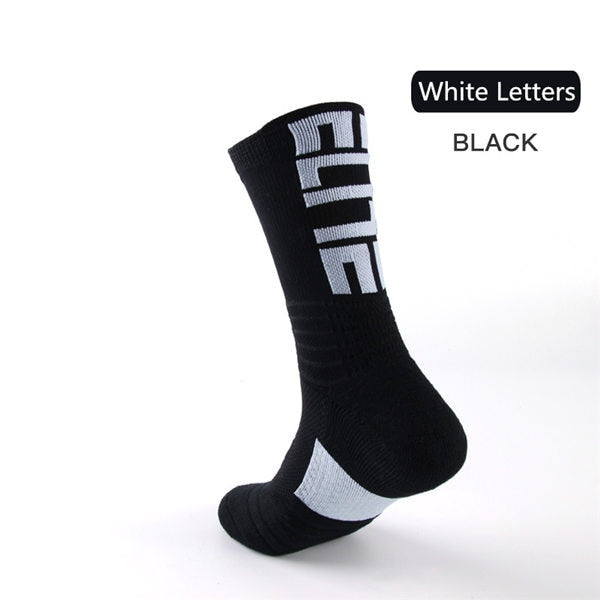 Calcetines deportivos de élite para hombre, calcetines antigolpes con amortiguación de rizo grueso antideslizantes para baloncesto, entrega tejida en 24 horas
