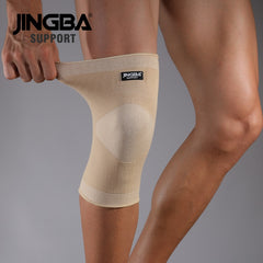JINGBA SUPPORT Sports basketball knee pads support Elastic Nylon knee brace Volleyball knee protector rodillera deportiva