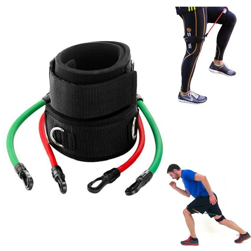 LEEASY Leg Trainer Kinetic Speed Agility Training Band Elastic bands Exercise workout for Athletes Football basketball Players