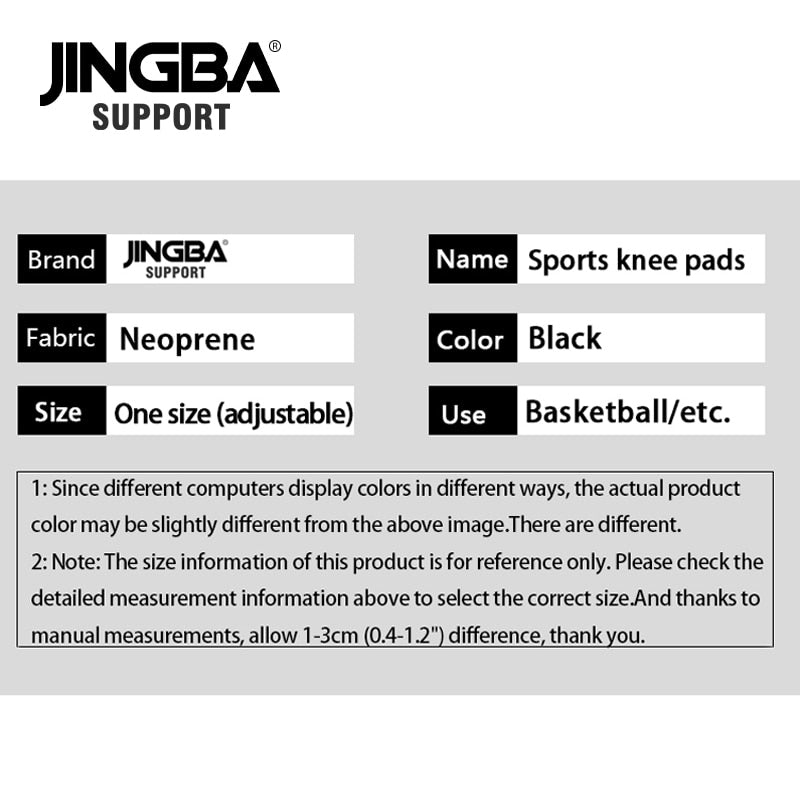 JINGBA SUPPORT Knieschoner Volleyball Kniestütze Sport Outdoor Basketball Anti-Fall-Knieschutz-Klammer Rodillera Deportiva