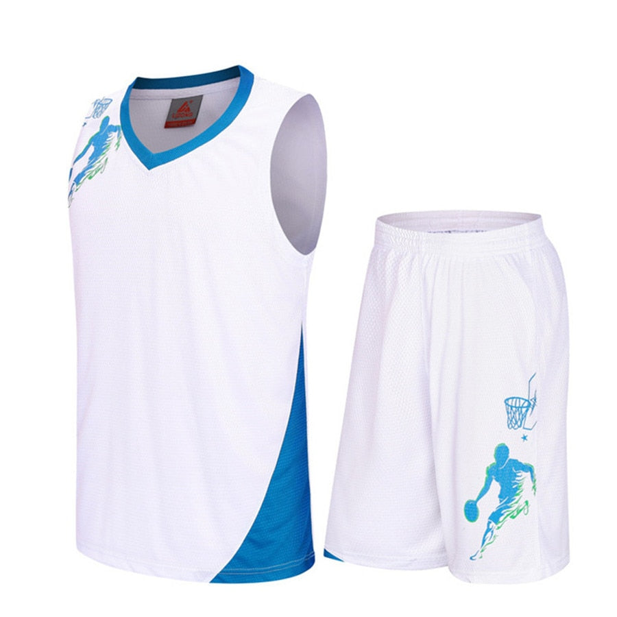 Conjuntos de camisetas de baloncesto para niños, kits de uniformes, ropa deportiva para niños y niñas, camisetas de baloncesto transpirables para entrenamiento juvenil, pantalones cortos