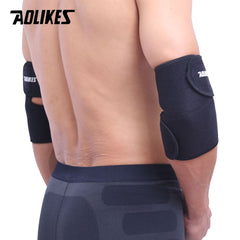AOLIKES 1 par ajustable deportes codo soporte baloncesto coderas para tenis voleibol codo protectores almohadillas manga del brazo