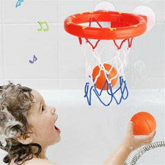 Baby-Badespielzeug für Kleinkinder, Jungen, Wasserspielzeug, Badezimmer, Badewanne, Schießen, Basketballkorb mit 3 Bällen, Kinder-Spielset im Freien, süßer Wal