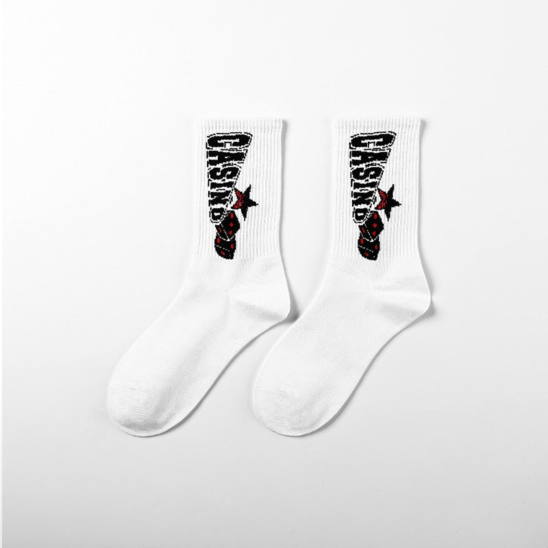 Calcetines de baloncesto estilo Ins para hombre y mujer, medias deportivas de algodón estilo Hip-hop para mujer, calcetines divertidos y geniales Harajuku de alta calidad
