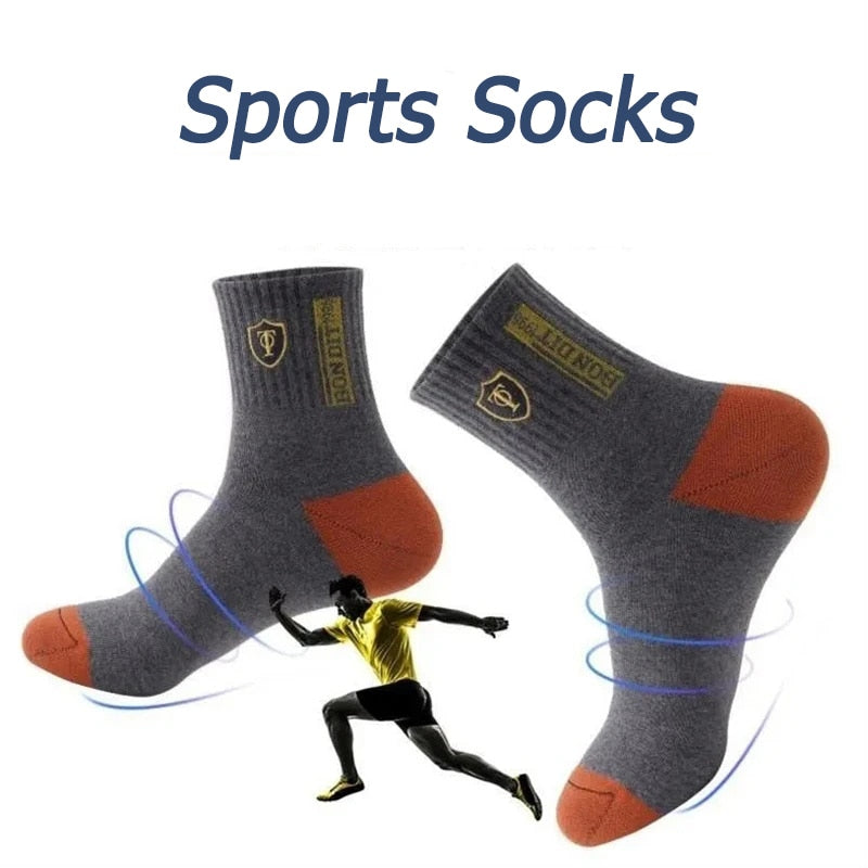 5 pares de primavera y otoño calcetines deportivos para hombre verano ocio sudor absorbente cómodo fino transpirable baloncesto Meias EU 38-43