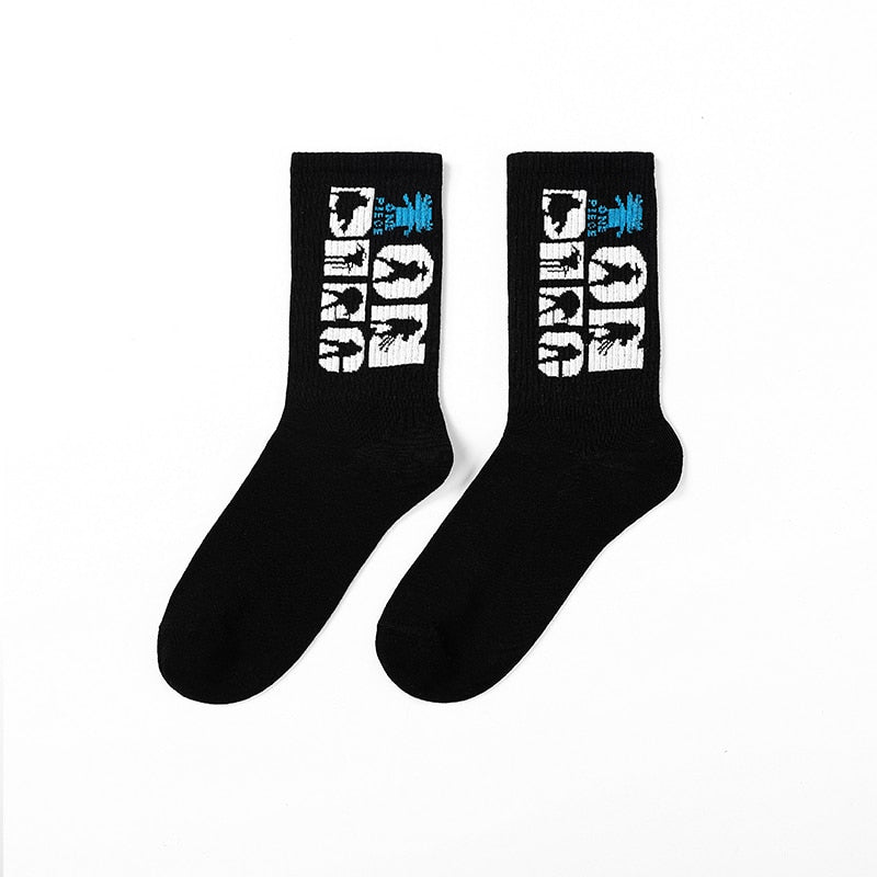 Calcetines de baloncesto estilo Ins para hombre y mujer, medias deportivas de algodón estilo Hip-hop para mujer, calcetines divertidos y geniales Harajuku de alta calidad