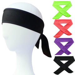 Diadema Ninja con lazo, banda elástica deportiva para tenis, correr, gimnasio, Fitness, baloncesto, Yoga, banda para el pelo, sombrero de pirata, tocado elástico para hombres y mujeres