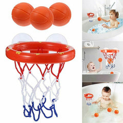 Juguete de baño para bebé, juguetes acuáticos para niño pequeño, bañera de baño, aro de baloncesto con 3 bolas, juego de juego al aire libre para niños, ballena bonita